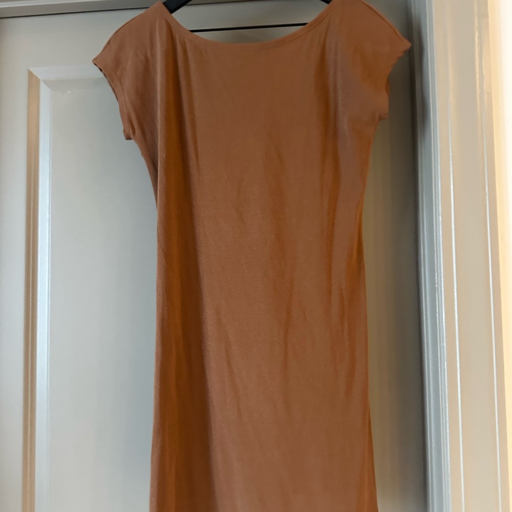 Backless Brown Dress